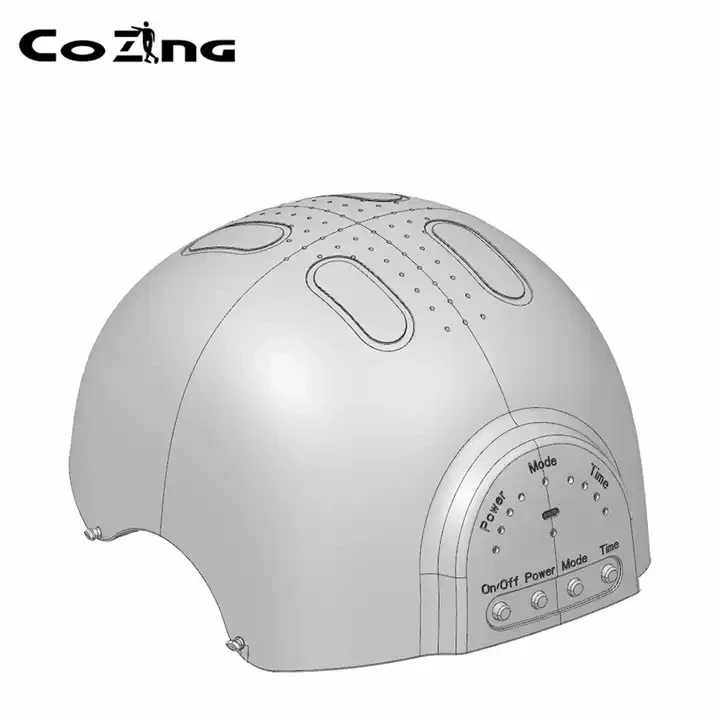 Casco para el crecimiento del cabello con luz LED