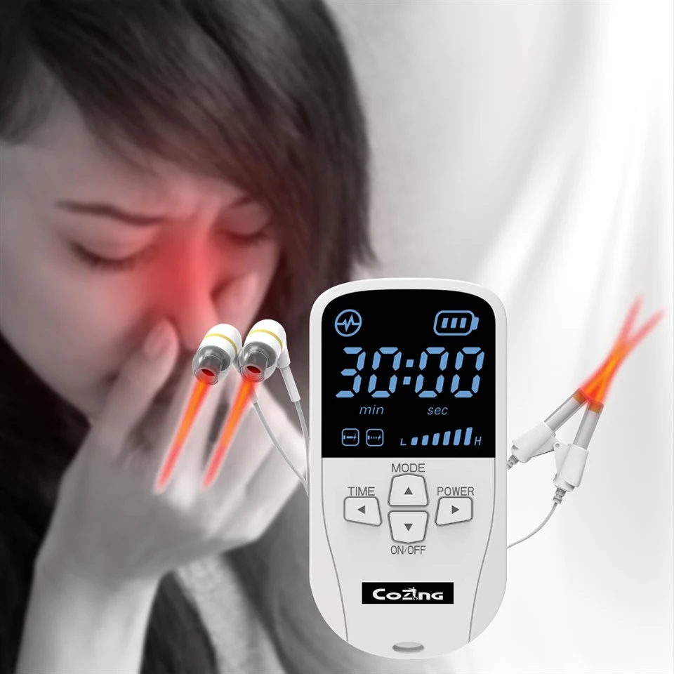 Rhinitis de la terapia de luz roja