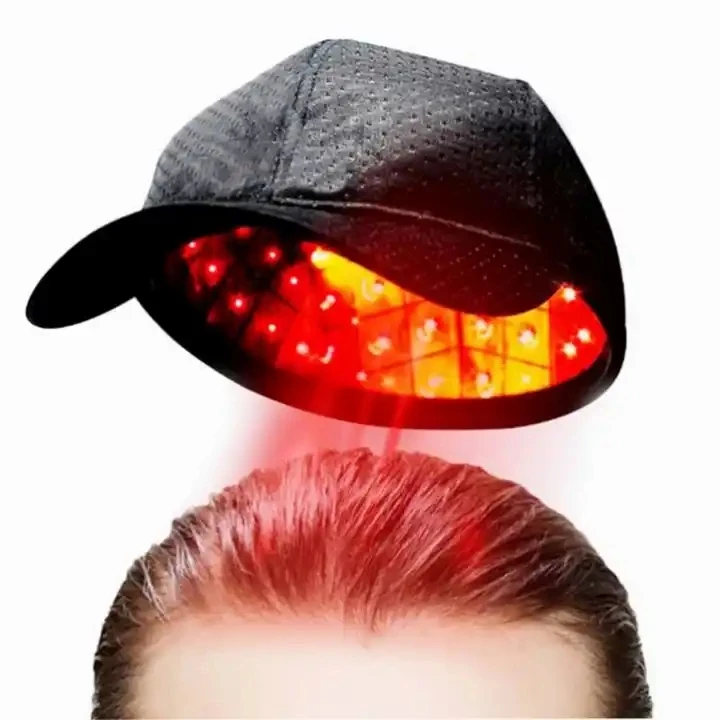 Gorro de luz roja para el crecimiento del cabello